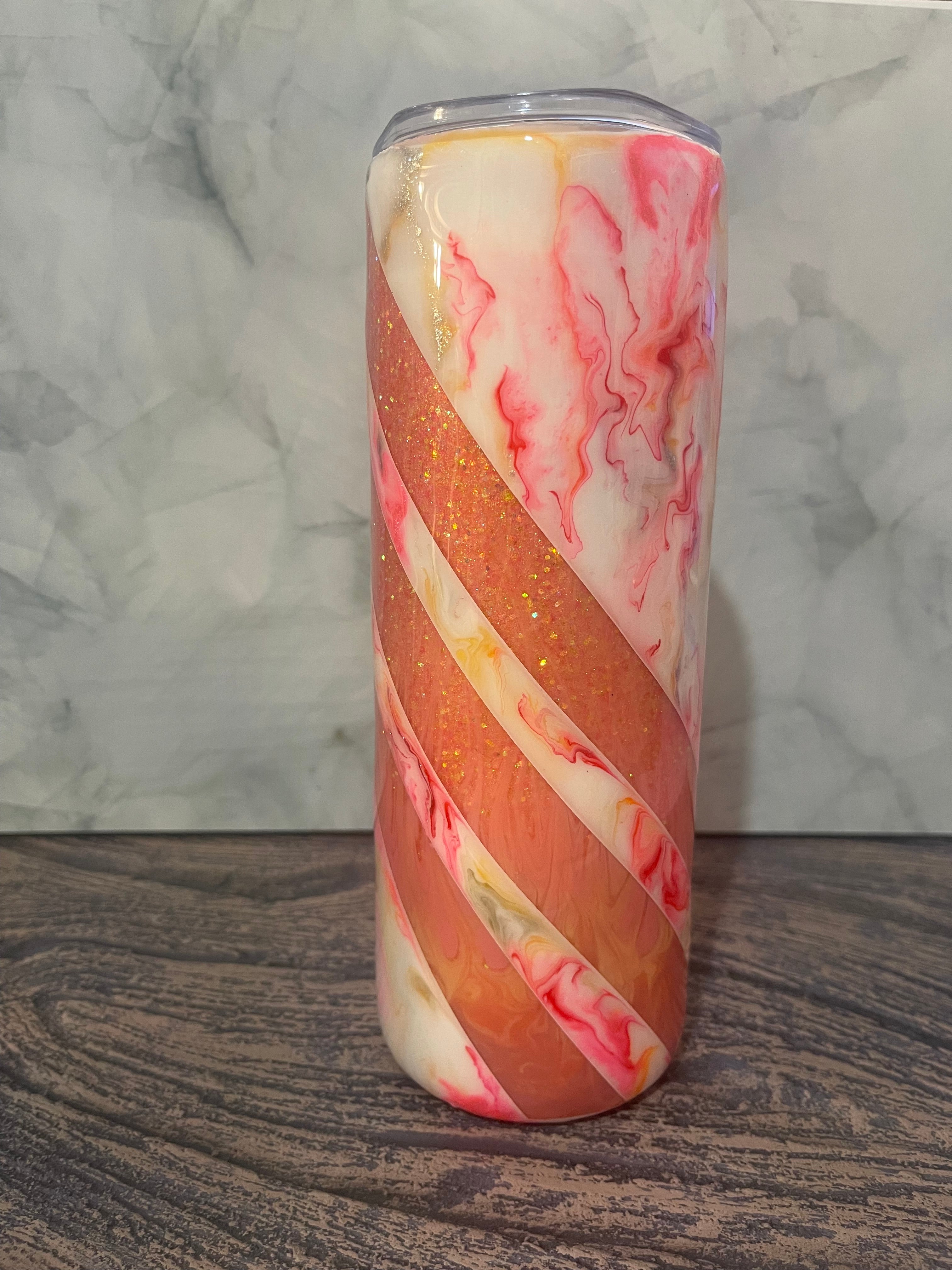 Majestic Elephant Tumbler - 20oz Ornate Sunset Design