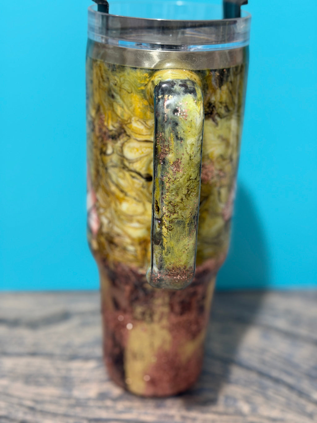 Powerful Woman Tumbler - 40oz Leopard Print Gold