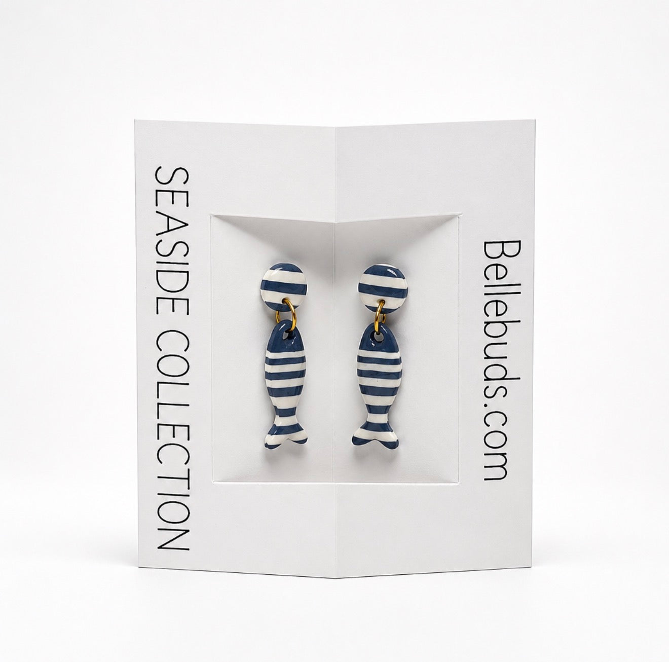 Seaside Collection : Striped Fish Earrings