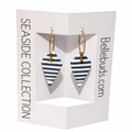 Hooped stripey earrings