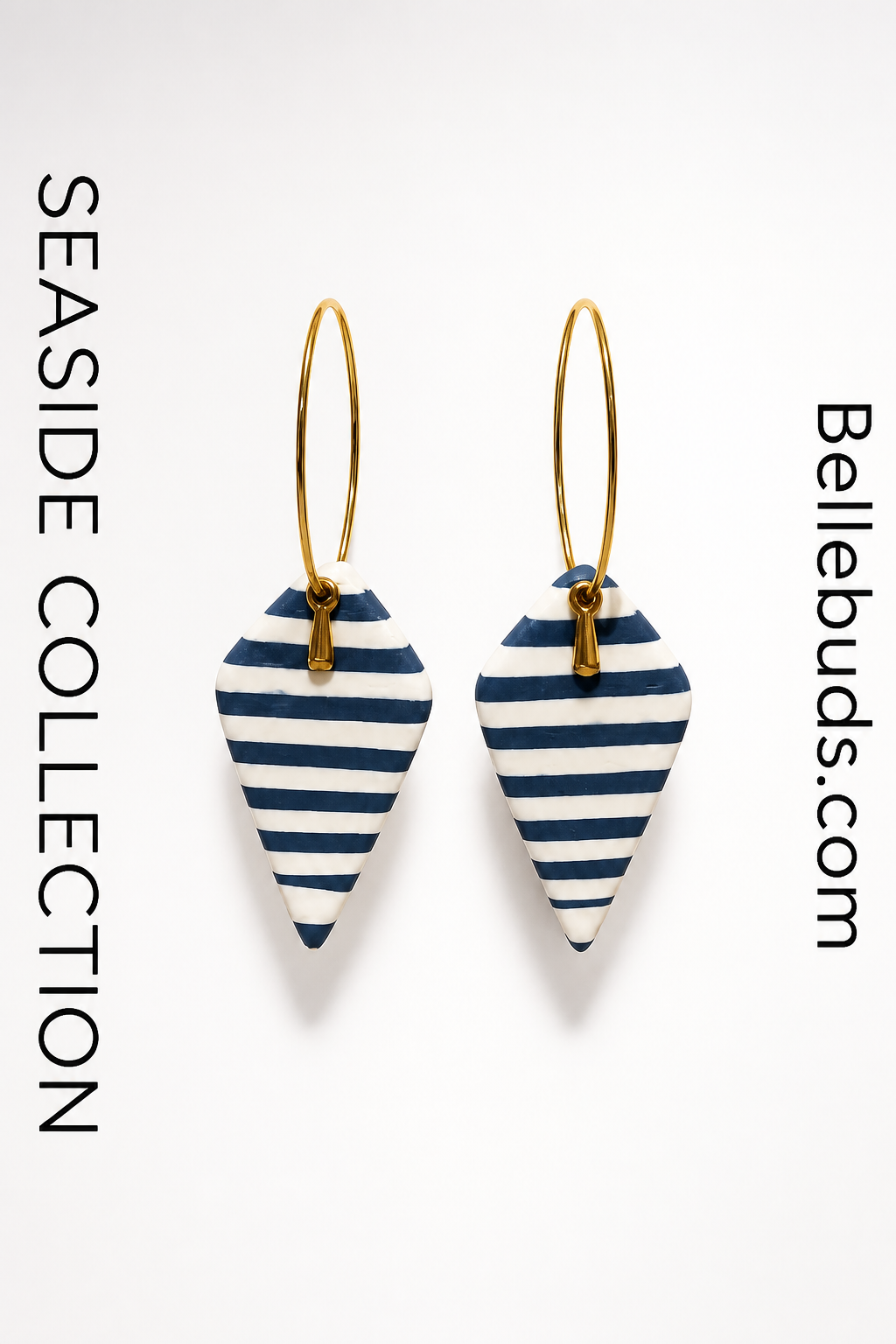 Hooped stripey earrings