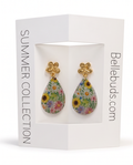 Floral Teardrop Earrings