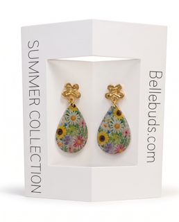 Floral Teardrop Earrings