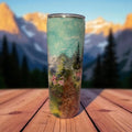 hand painted mountain scenic tumbler