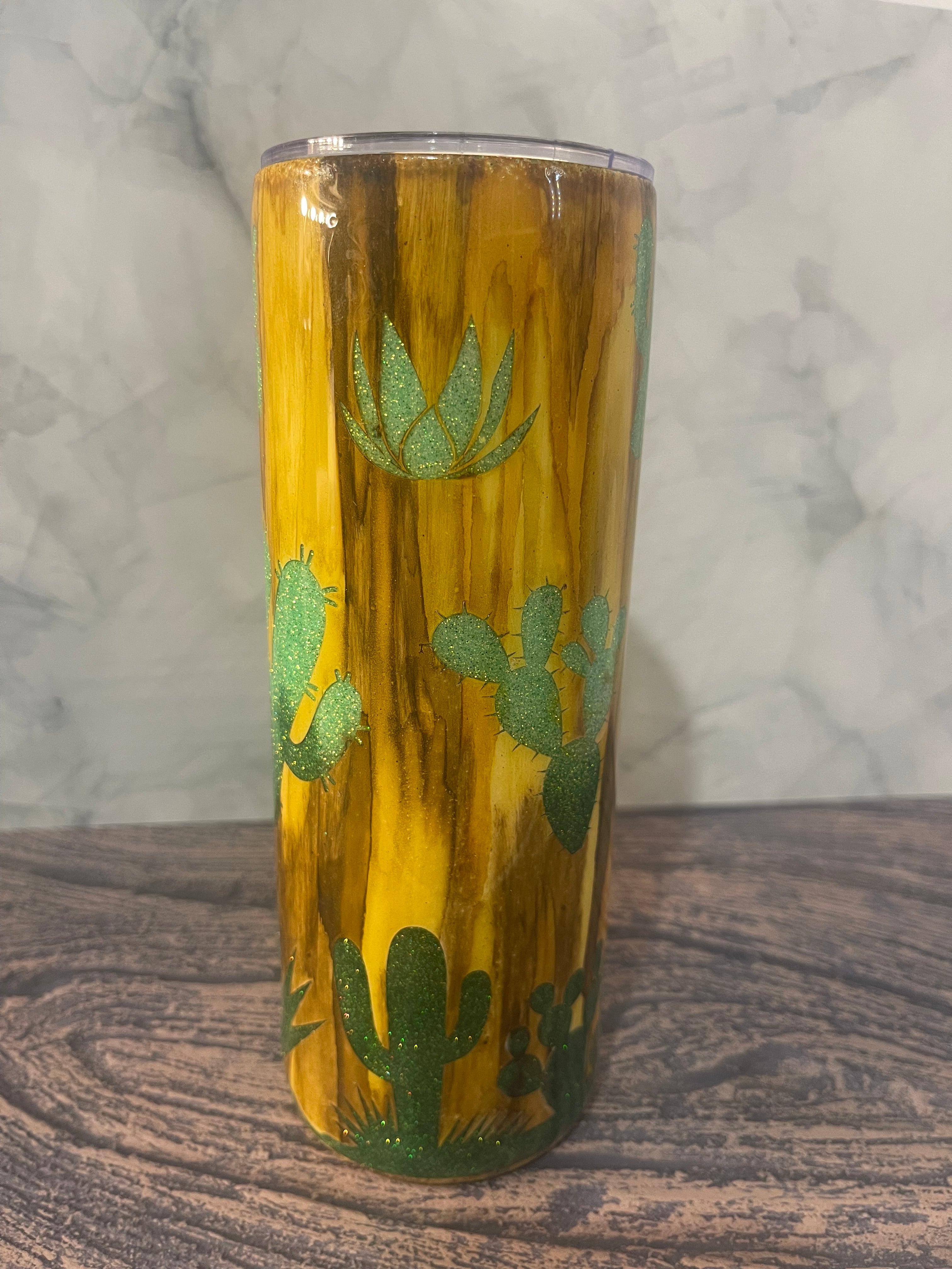 Peekaboo Cactus Tumbler - You're Not a Cactus, Drink Some Water