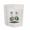 Ocean Breeze Shell Drop Earrings