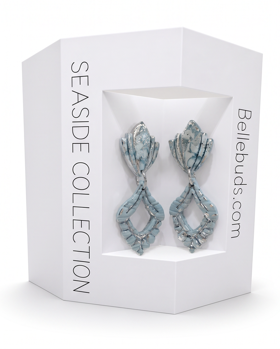Ocean Mist Chandelier Drop Earrings - Seaside Collection