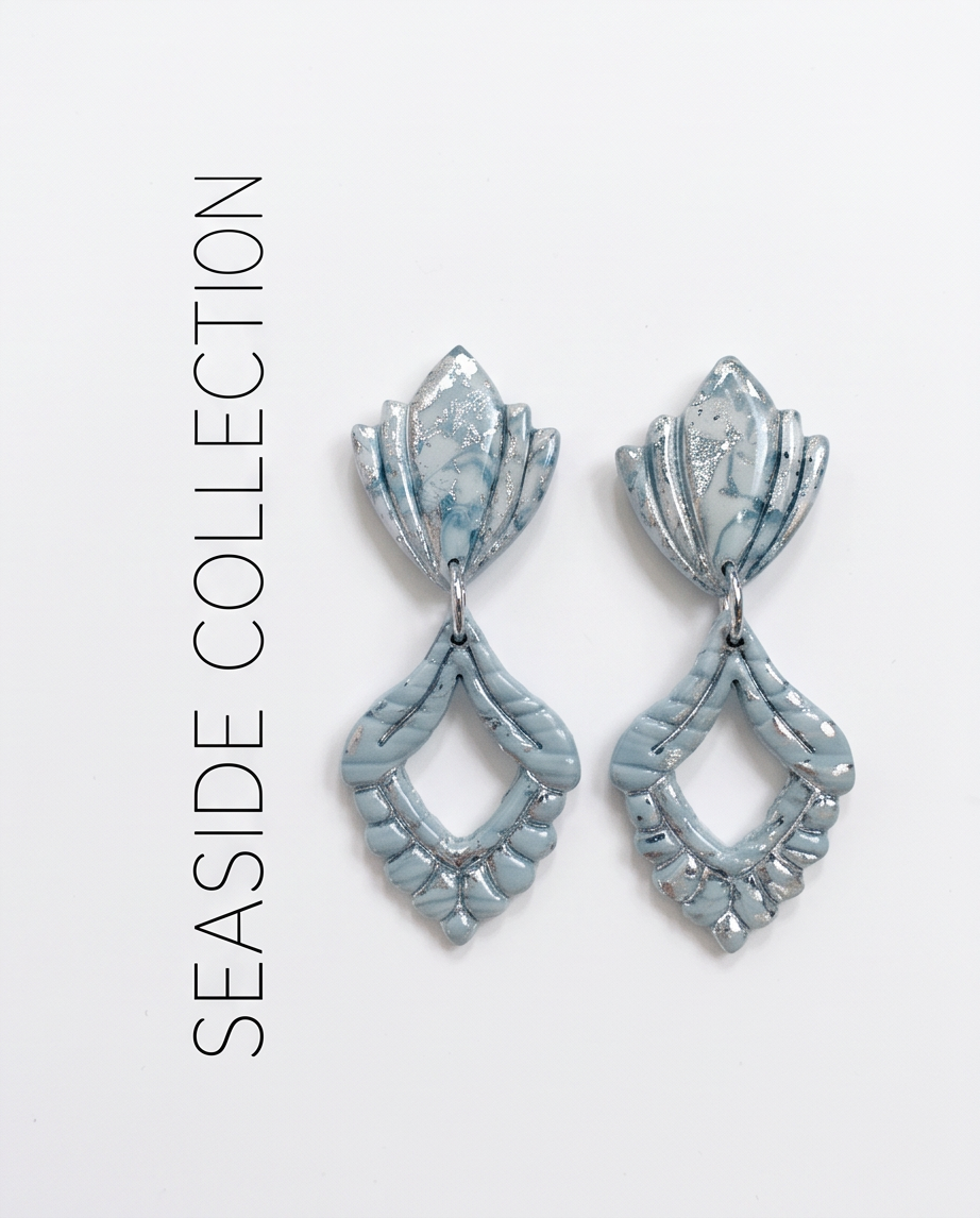 Ocean Mist Chandelier Drop Earrings - Seaside Collection