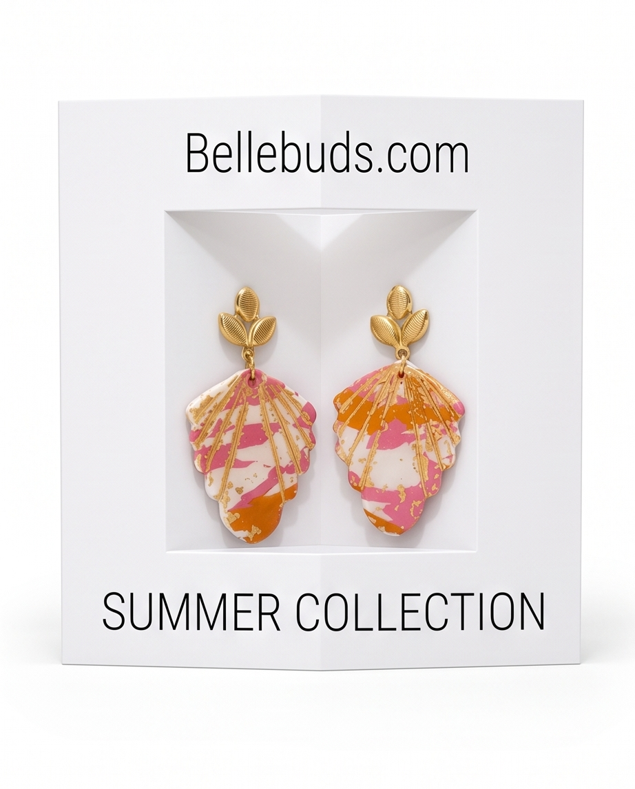Sunset Shell Drop Earrings - Summer Collection