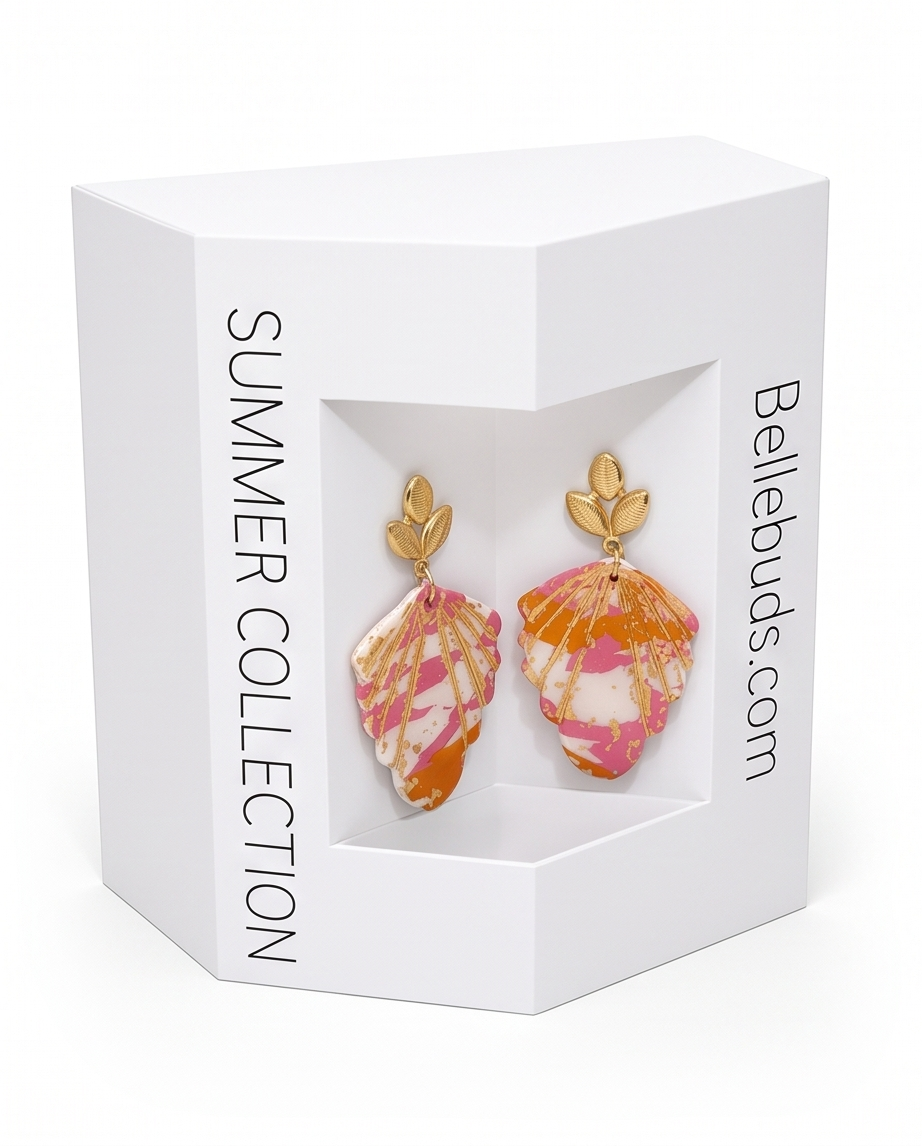 Sunset Shell Drop Earrings - Summer Collection