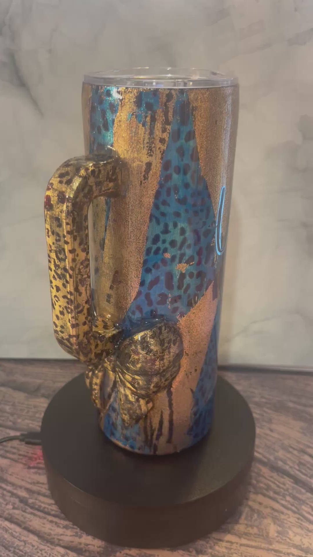 wild and free 20oz tumbler with handle and straw